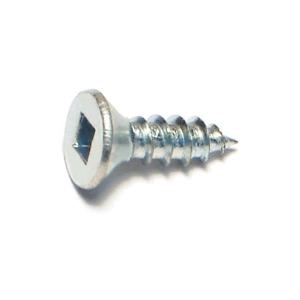 Midwest Fastener Sheet Metal Screw, #8 x 1/2 in, Zinc Plated Steel Flat Head Square Drive, 100 PK 08608 - main